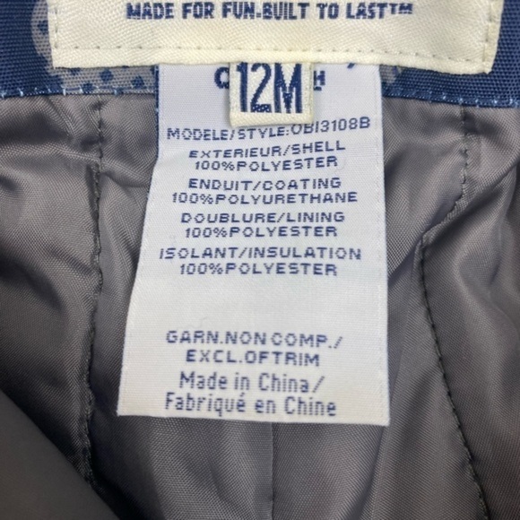 Oshkosh baby snow pants with stretchy suspender‎ adjustable straps - Picture 7 of 7